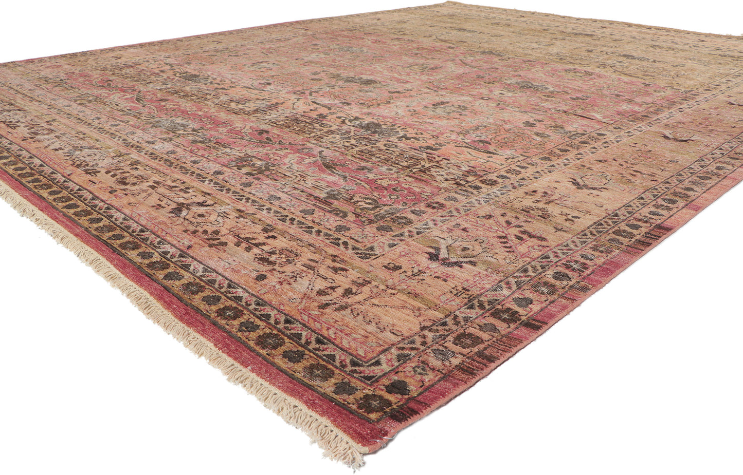 9 x 12 Vintage-Inspired Distressed Rug 30778