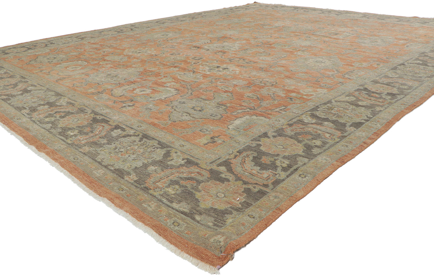 9 x 12 Vintage-Inspired Oushak Rug 30835