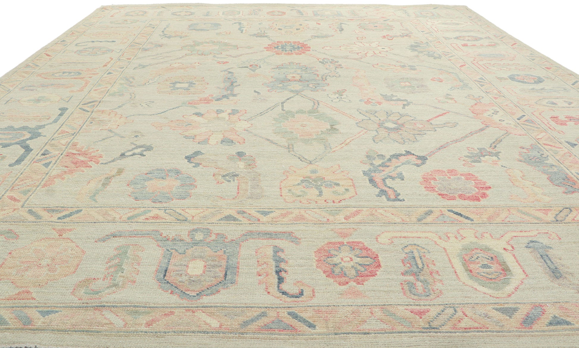 9 x 12 Colorful Oushak Rug 80904