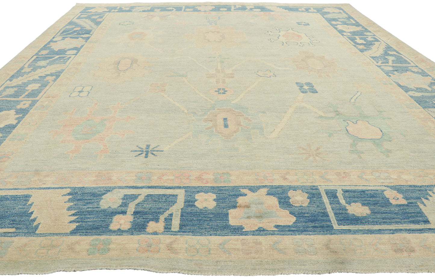 9 x 12 Colorful Oushak Rug 80905