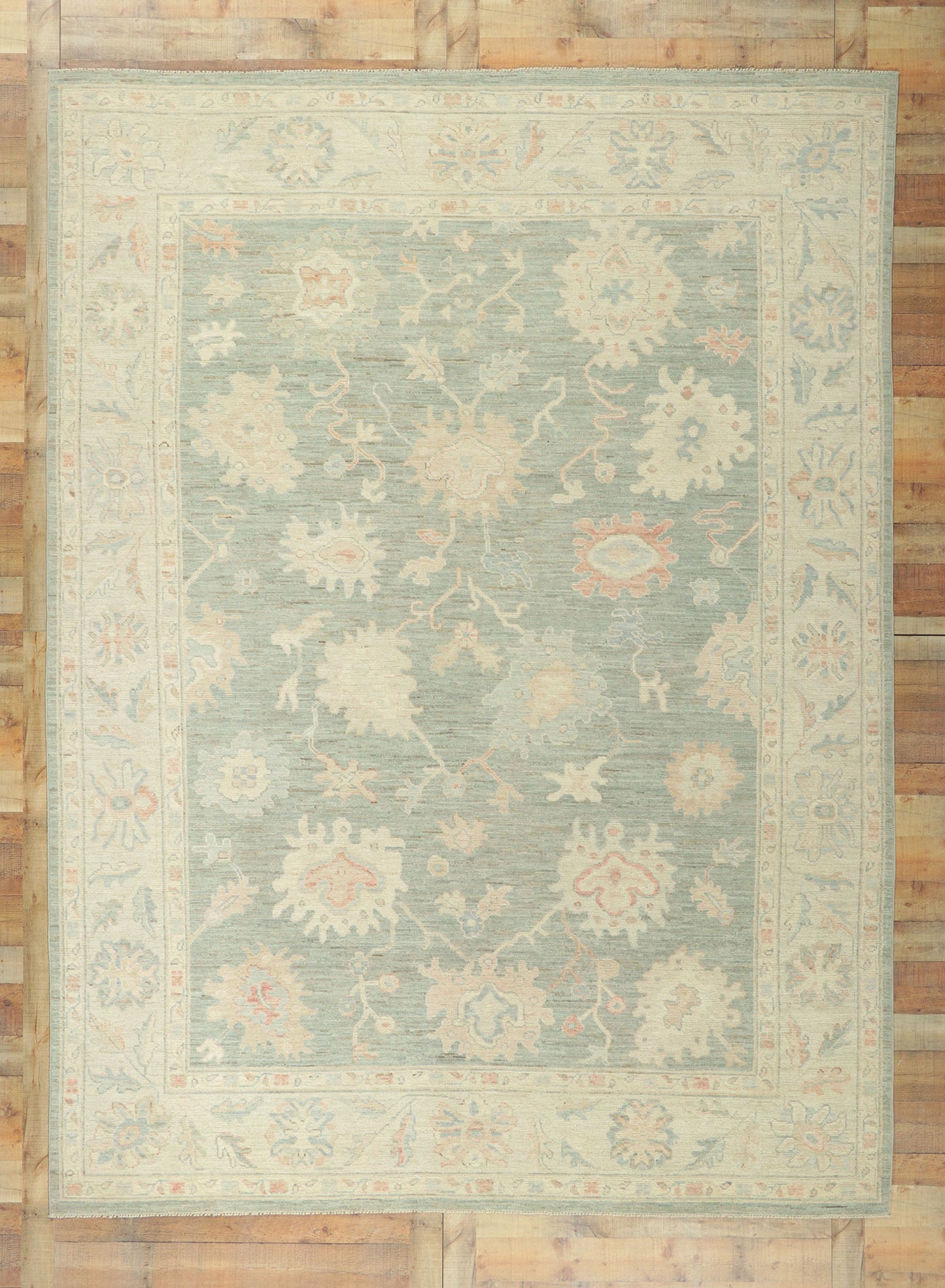 9 x 12 Vintage-Inspired Oushak Rug 80911
