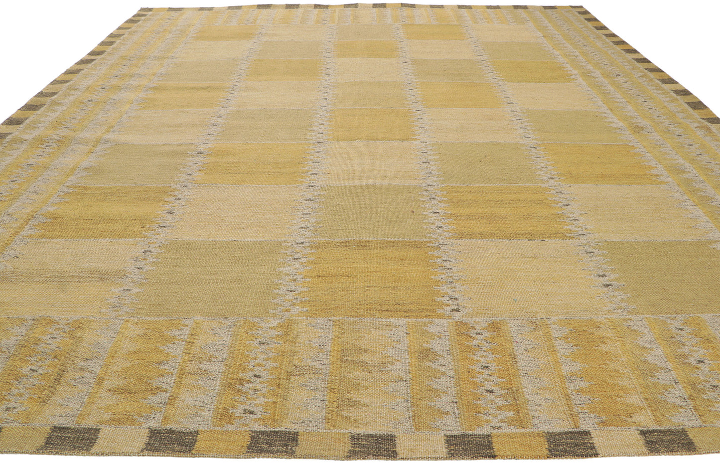 9 x 12 Scandinavian Modern Swedish Inspired Kilim Rug 30801