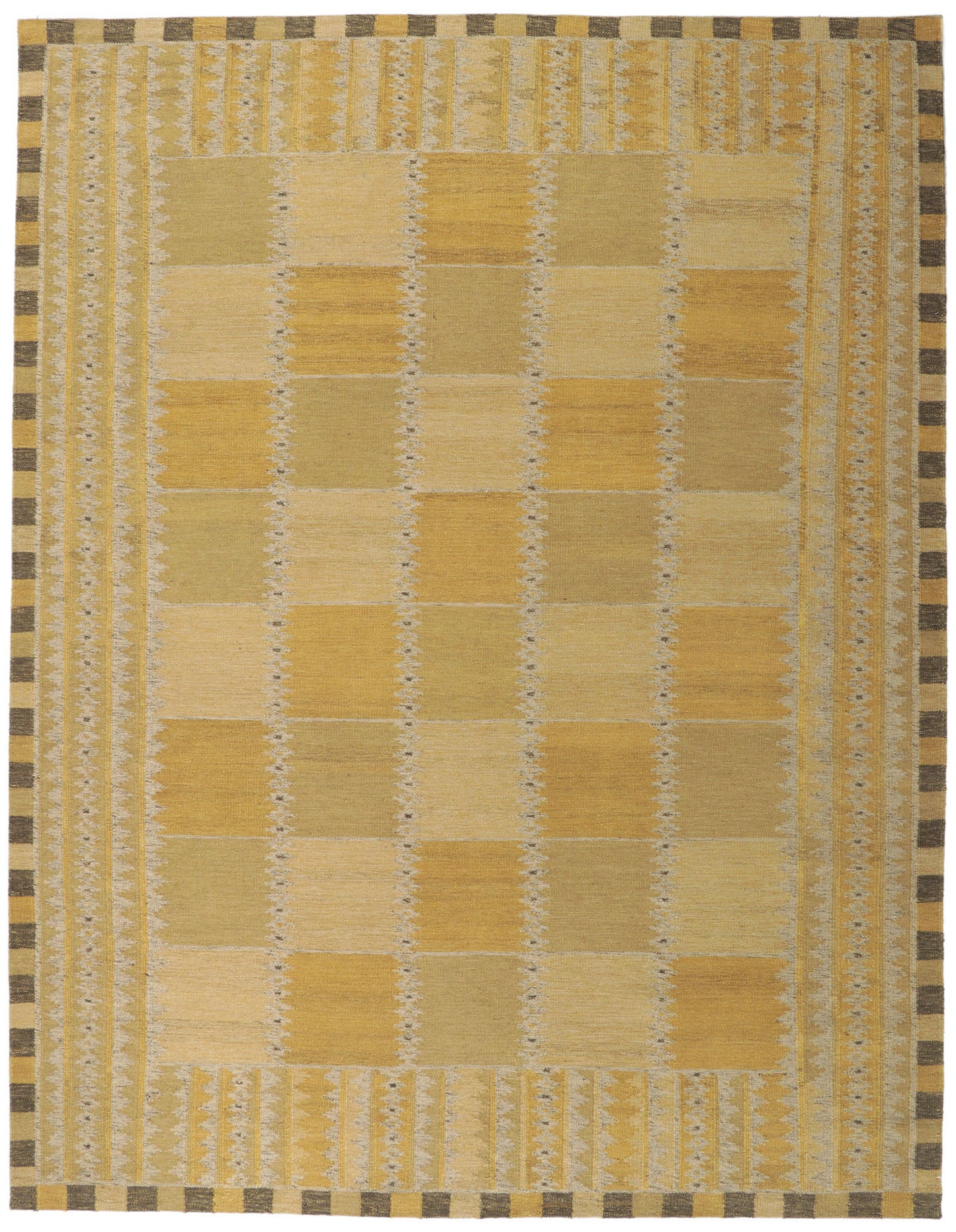 9 x 12 Scandinavian Modern Swedish Inspired Kilim Rug 30801