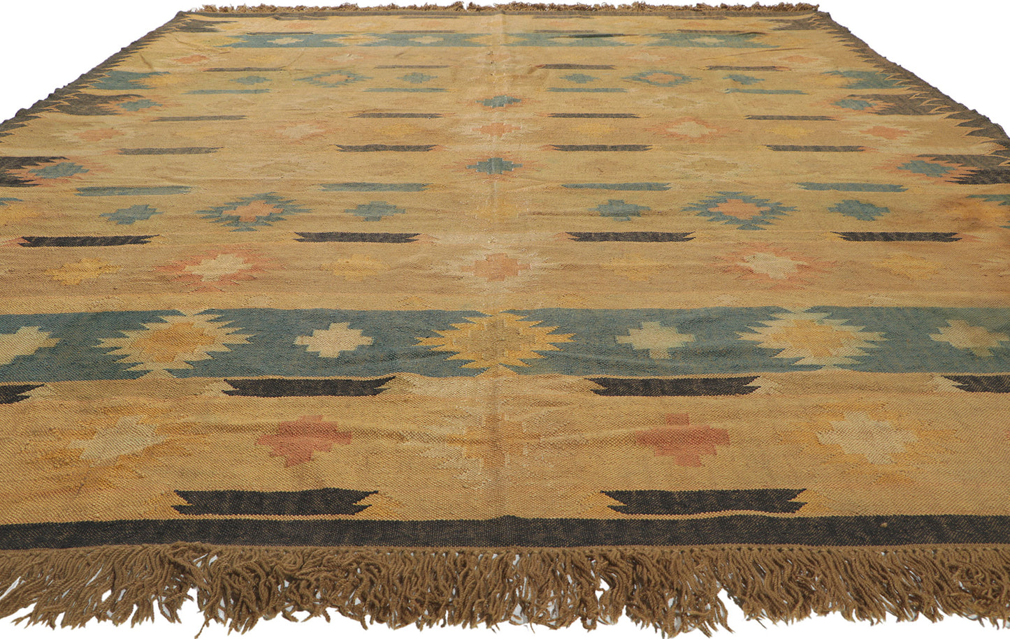 9 x 12 Vintage Indian Kilim Rug 78207