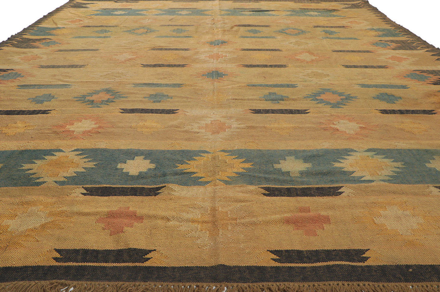 9 x 12 Vintage Indian Kilim Rug 78207