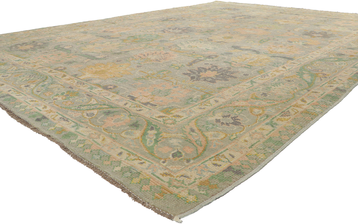 9 x 13 Colorful Oushak Rug 80733