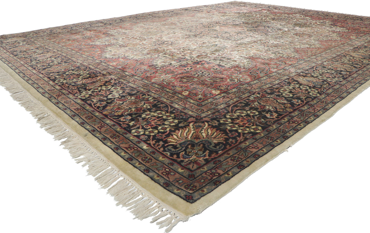 9 x 13 Vintage Indian Rug 78227