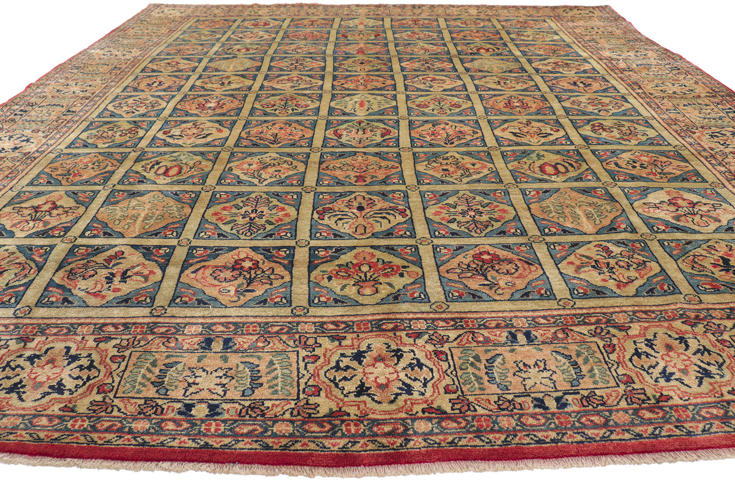 9 x 13 Vintage Persian Mahal Rug 61198