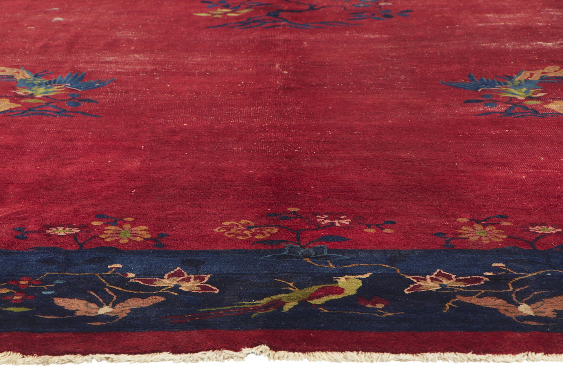 9 x 15 Antique Chinese Peking Rug 78313