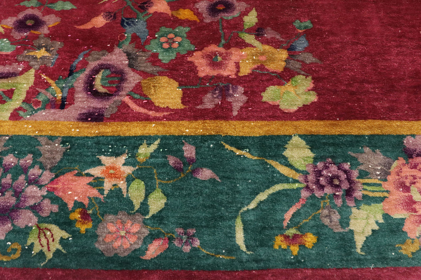 9 x 12 Antique Chinese Art Deco Rug 77454