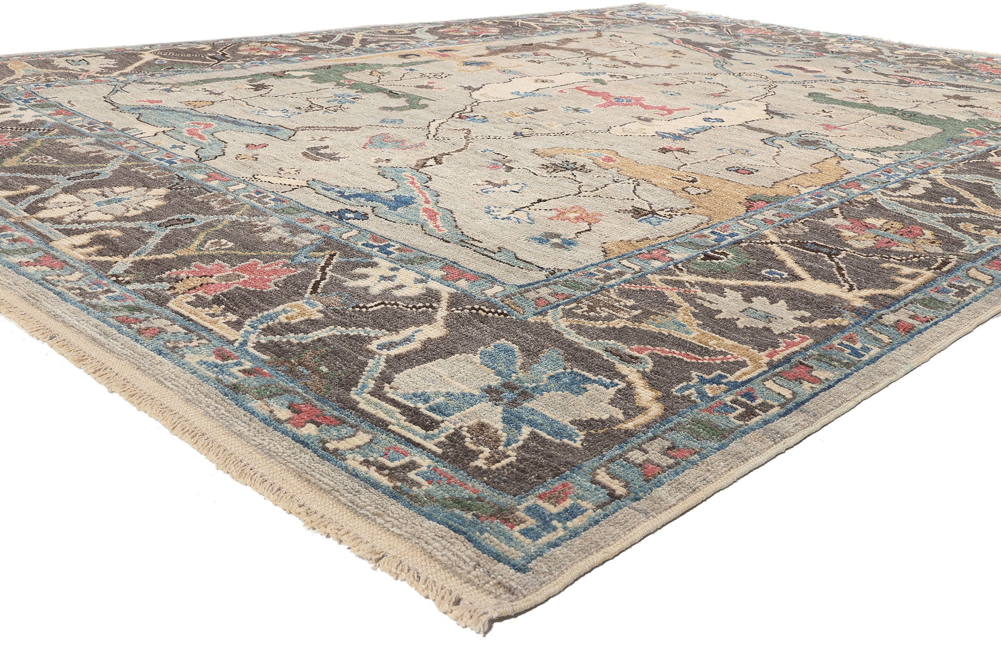 9 x 12 Modern Oushak Rug 80987