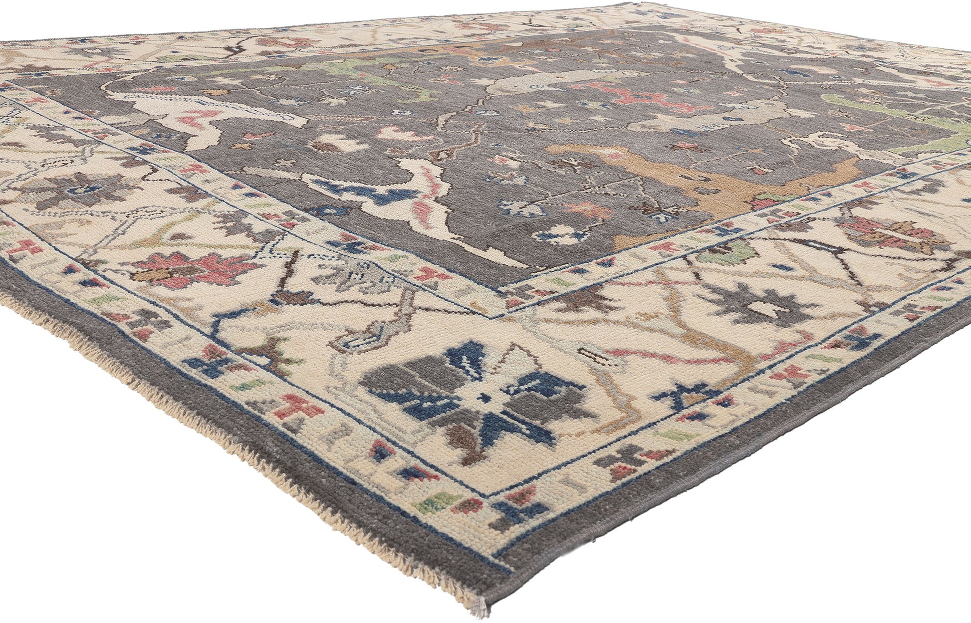 9 x 12 Modern Oushak Rug 80989