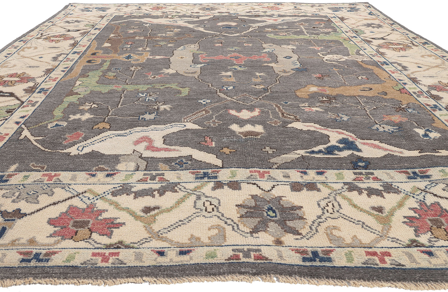 9 x 12 Modern Oushak Rug 80989