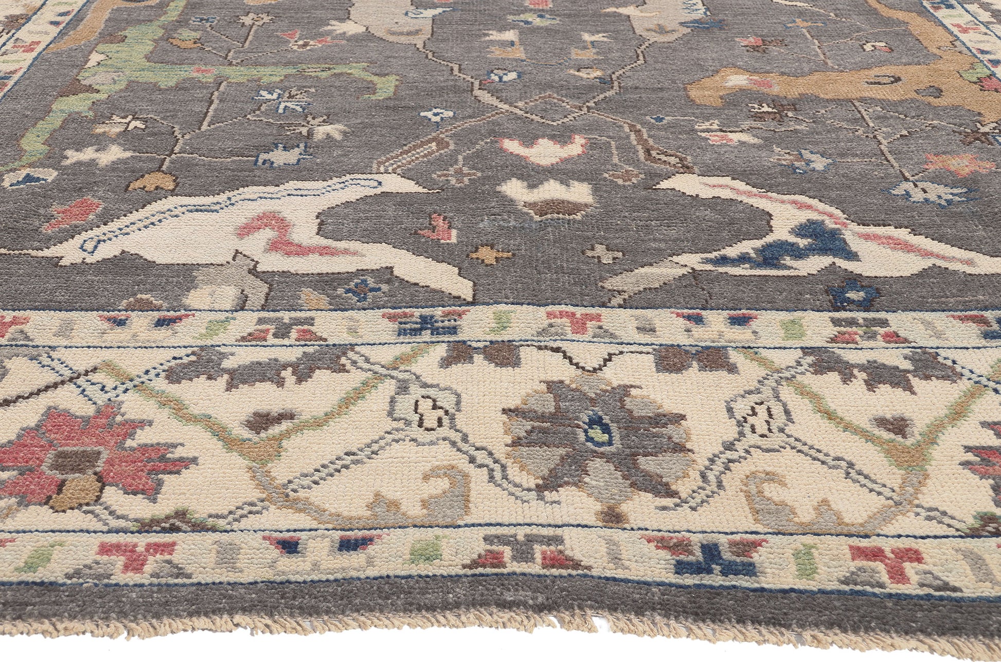 9 x 12 Modern Oushak Rug 80989