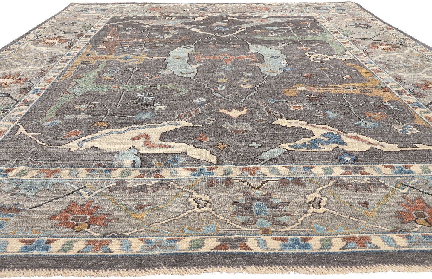 9 x 12 Modern Oushak Rug 80991