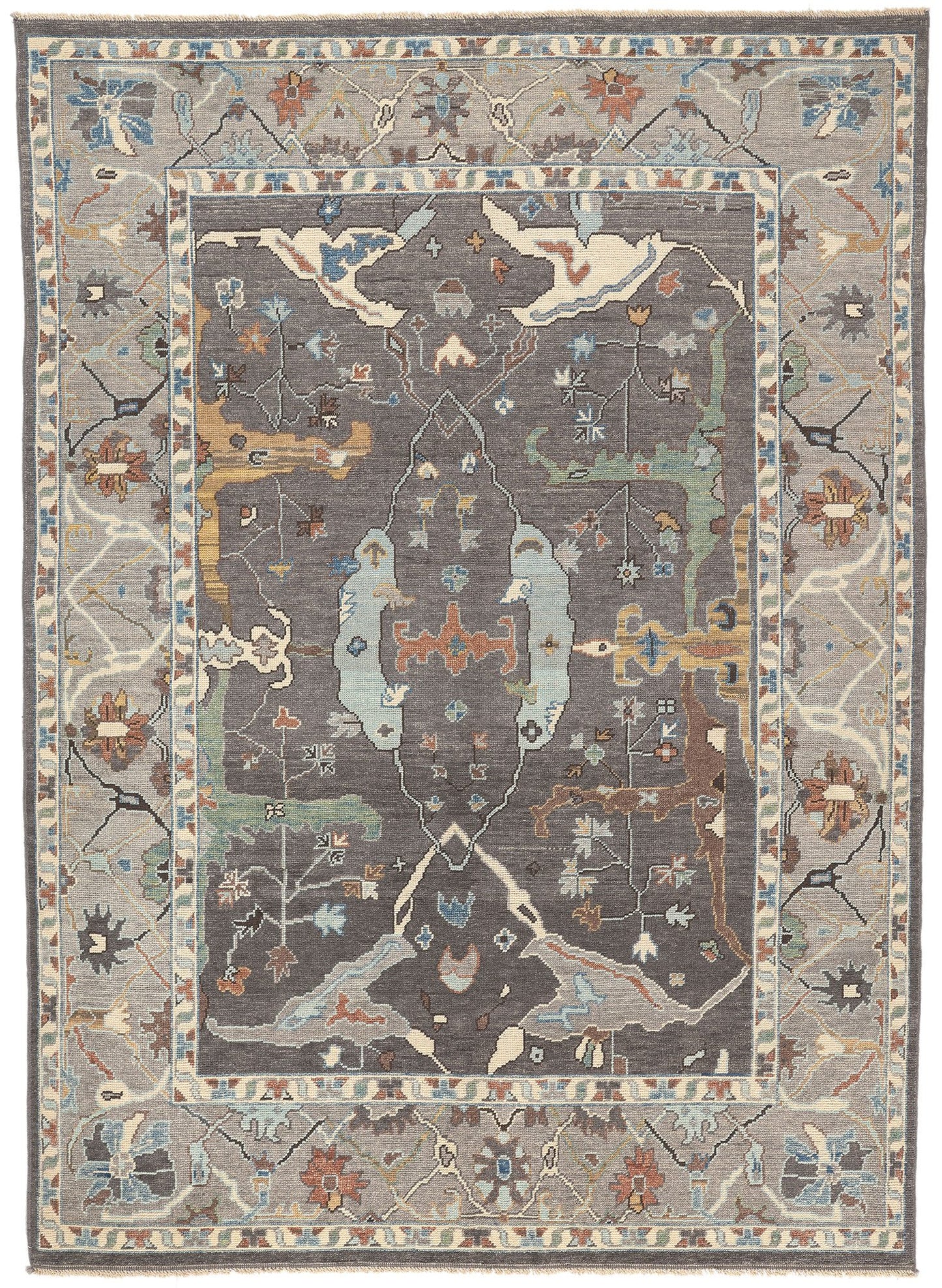 9 x 12 Modern Oushak Rug 80991