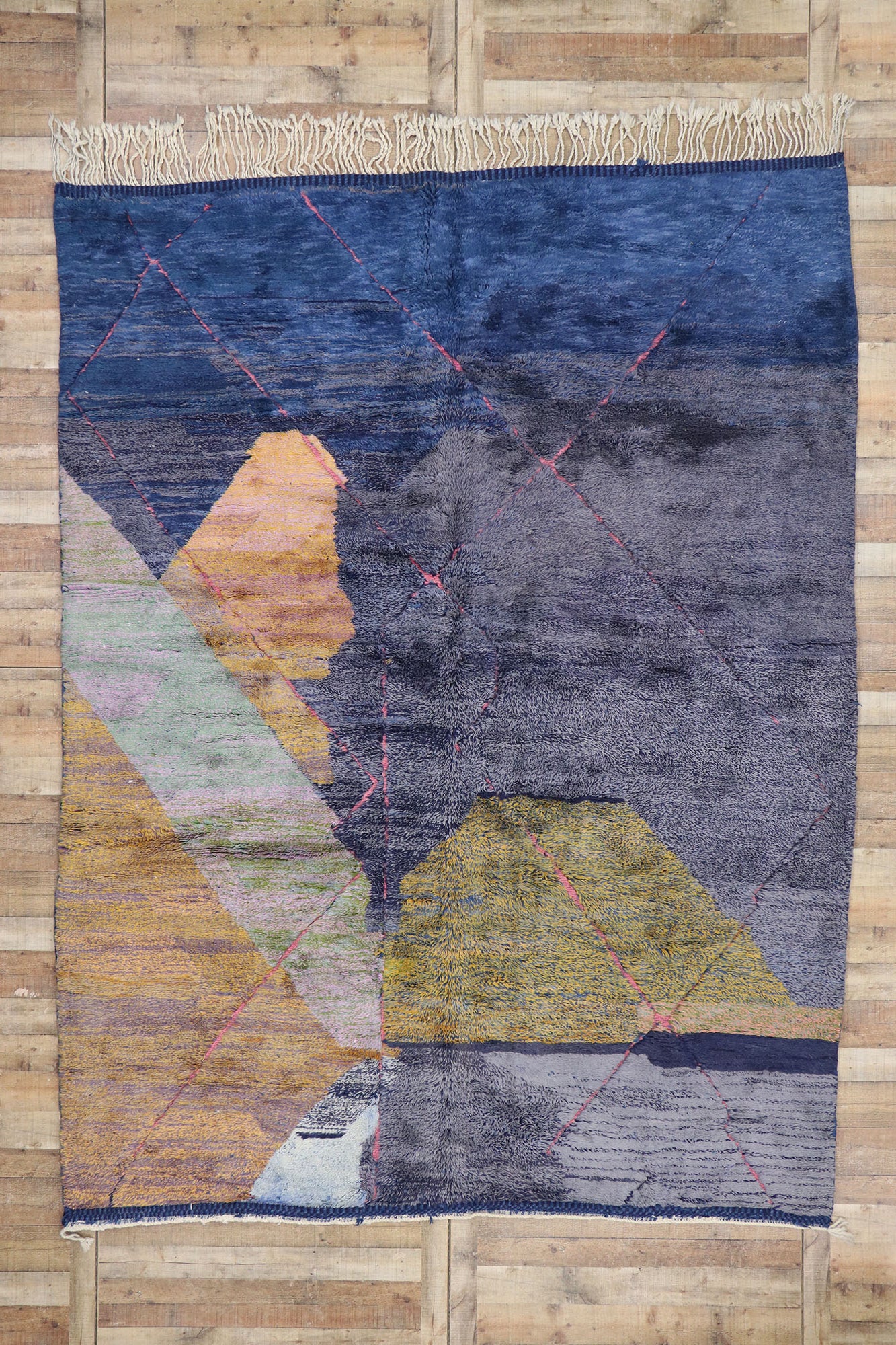 9 x 12 Modern Beni Mrirt Moroccan Rug 21107