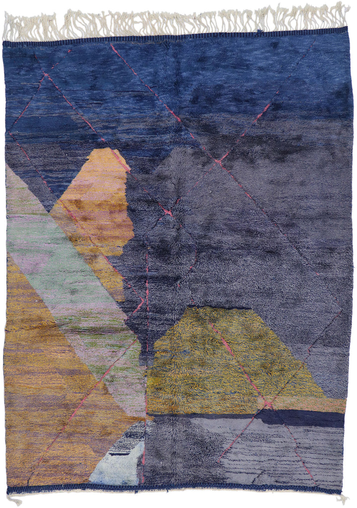 9 x 12 Modern Beni Mrirt Moroccan Rug 21107