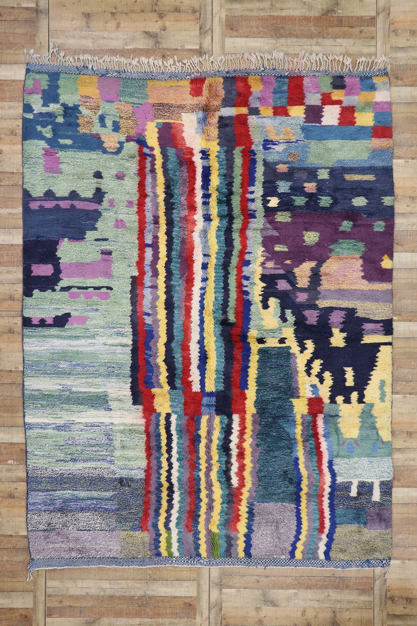 9 x 12 Modern Beni Mrirt Moroccan Rug 21139
