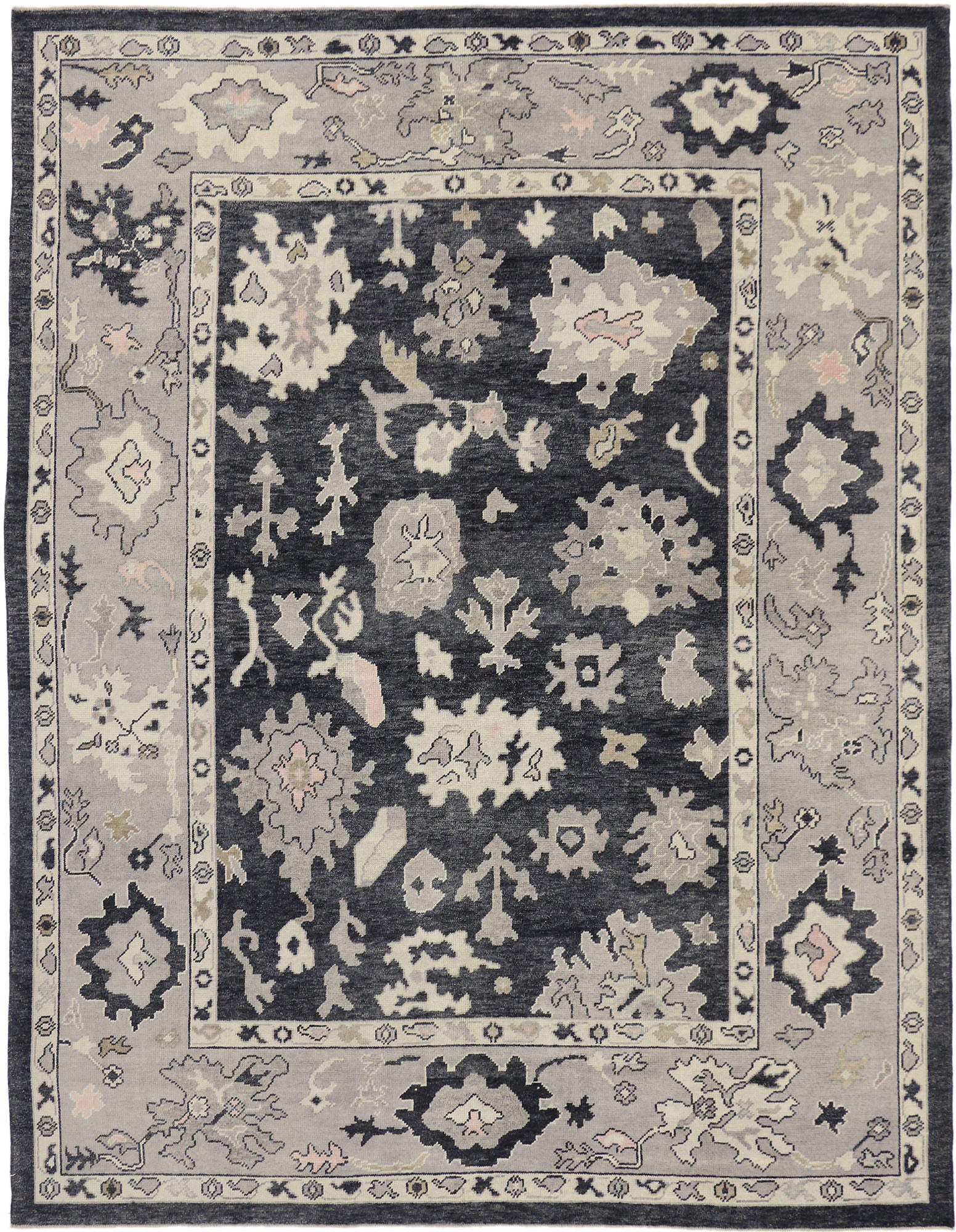 9 x 12 Modern Turkish Oushak Rug 52361