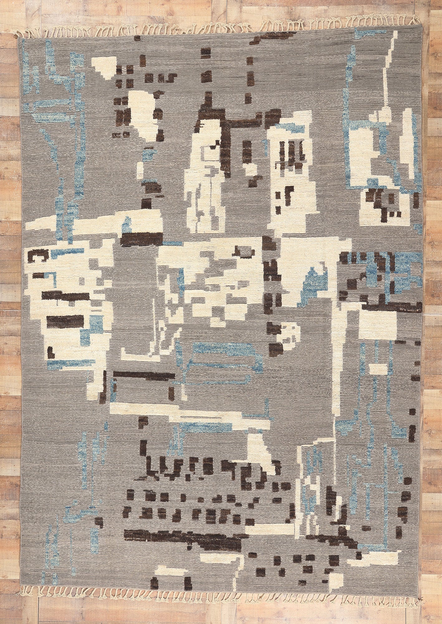 9 x 12 Modern Moroccan Rug 80985