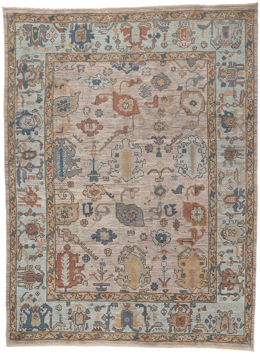 9 x 12 Modern Oushak Rug 81004