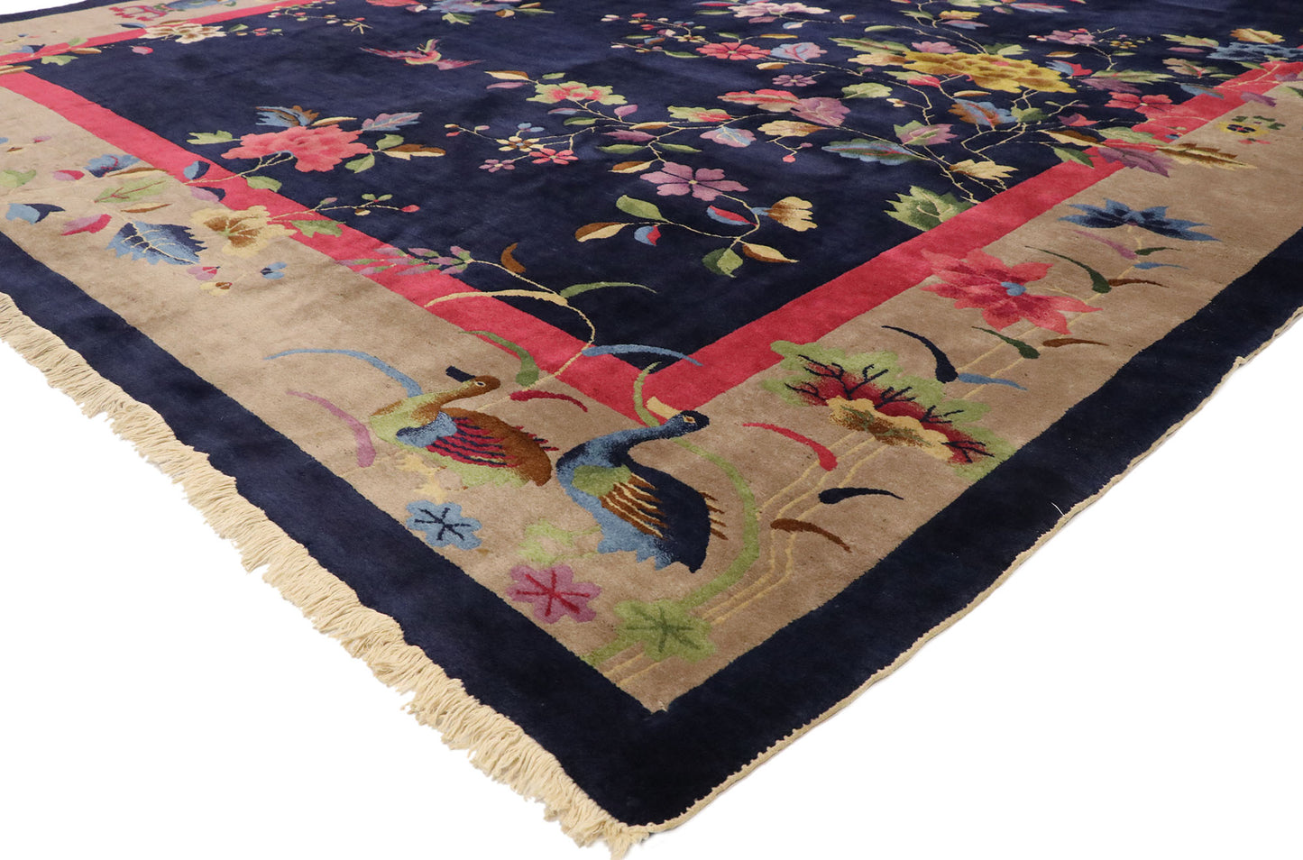 9 x 12 Antique Chinese Art Deco Rug 77452