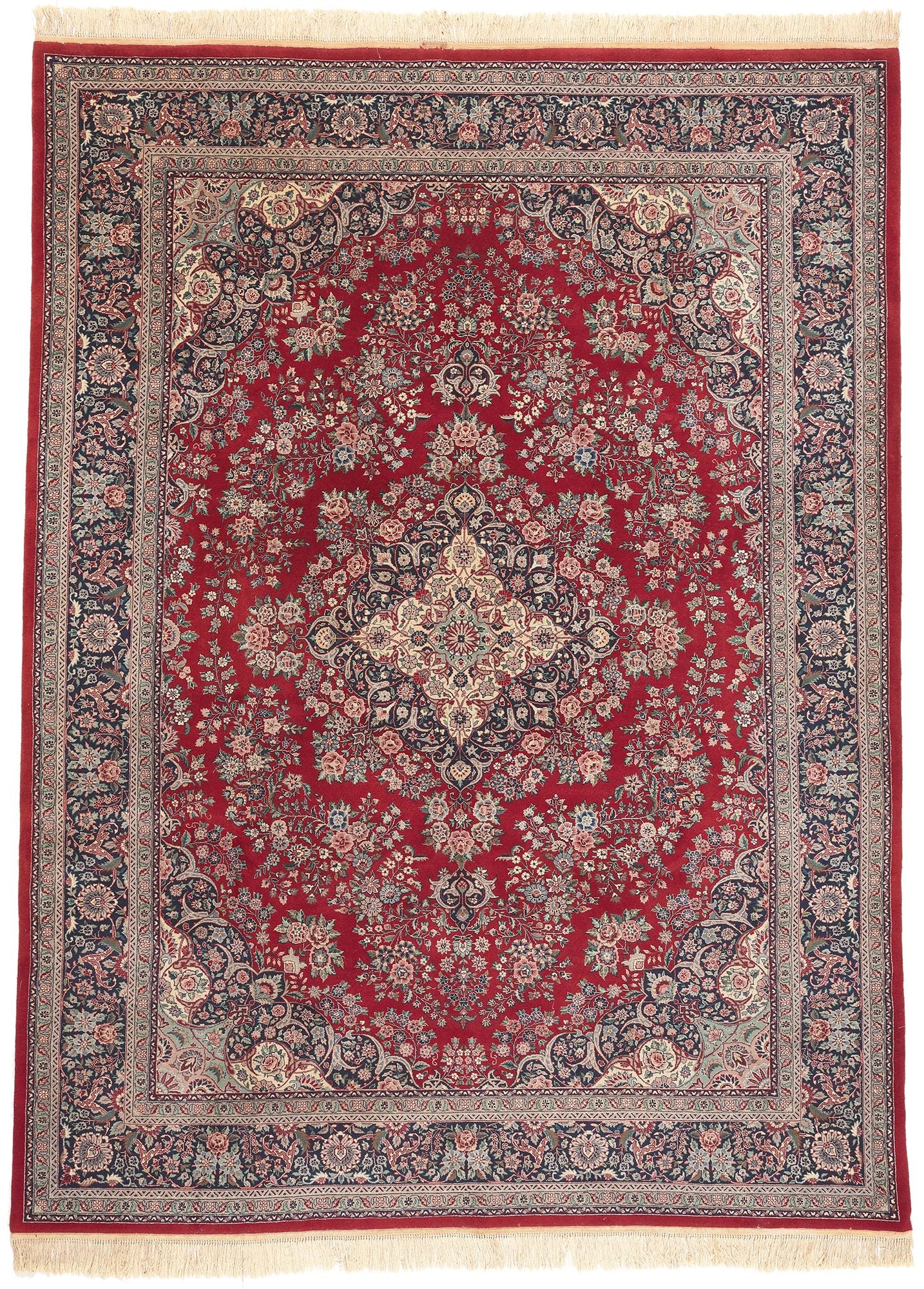 9 x 12 Vintage Pakistani Kerman Rug 78555