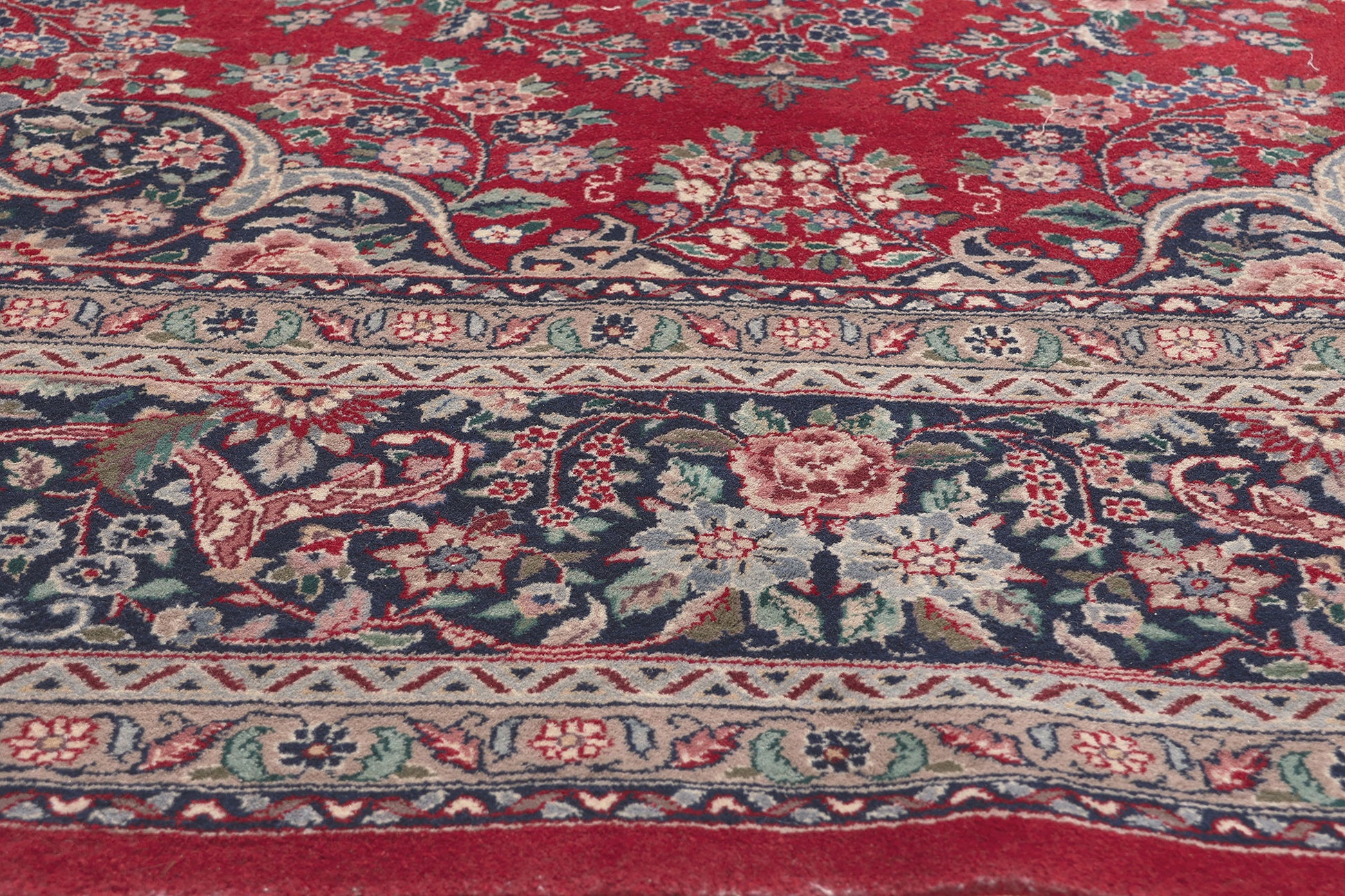 9 x 12 Vintage Pakistani Kerman Rug 78555