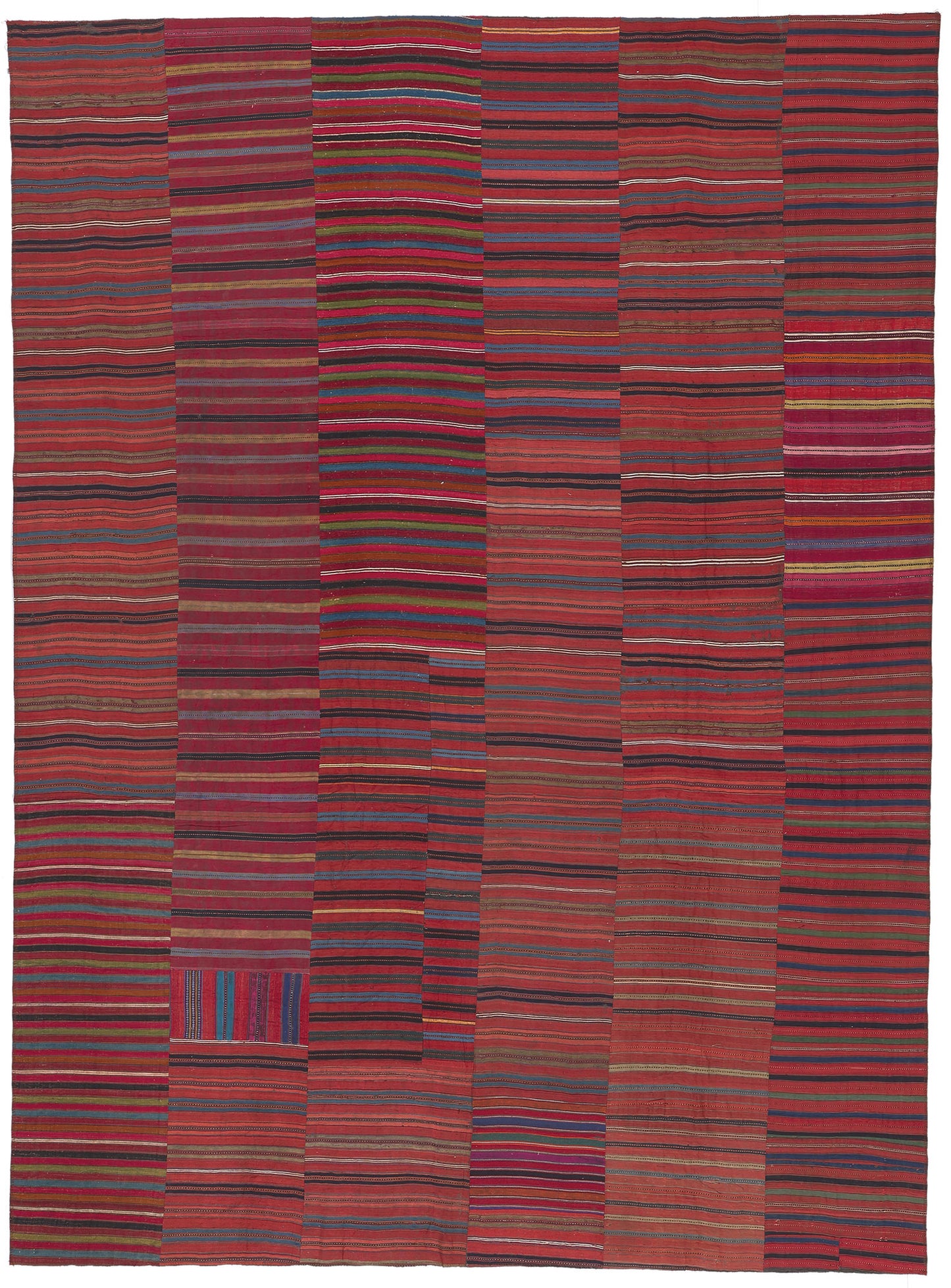9 x 12 Vintage Turkish Striped Kilim Rug 60643