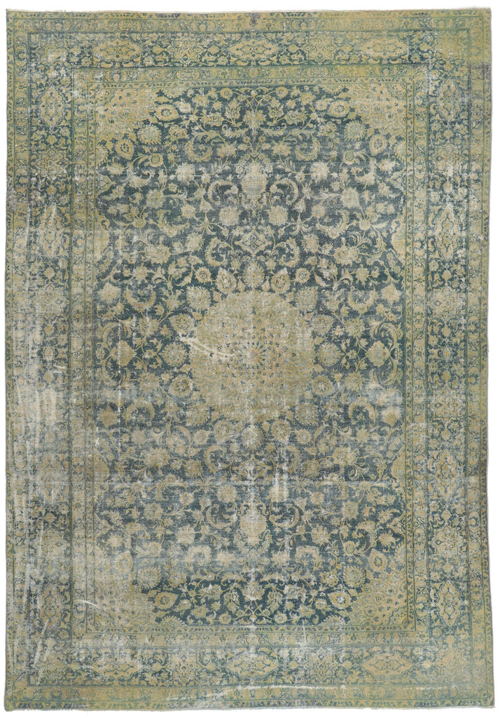 9 x 13 Antique Persian Kerman Rug 76820