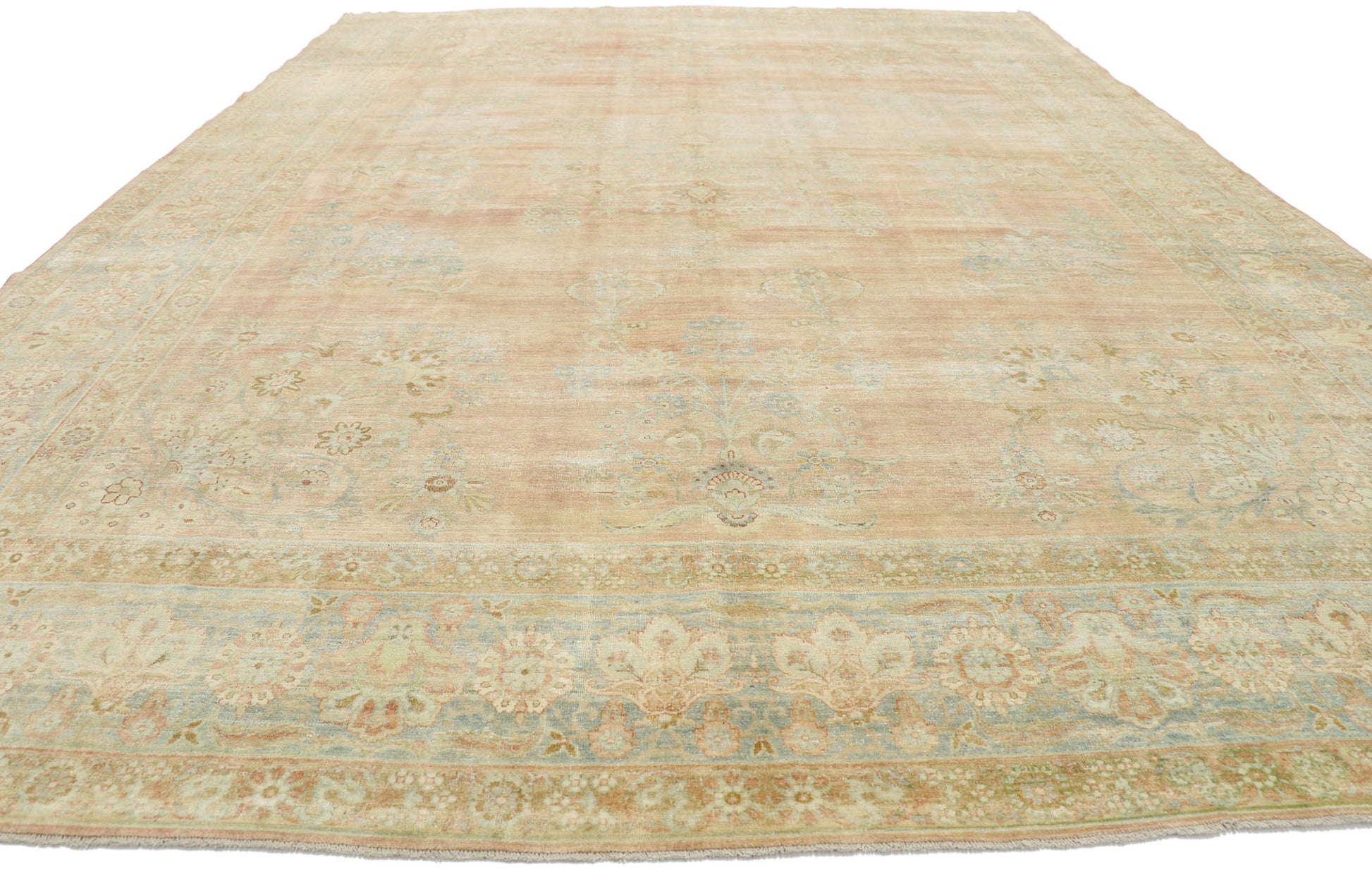 9 x 13 Antique Persian Kerman Rug 76890