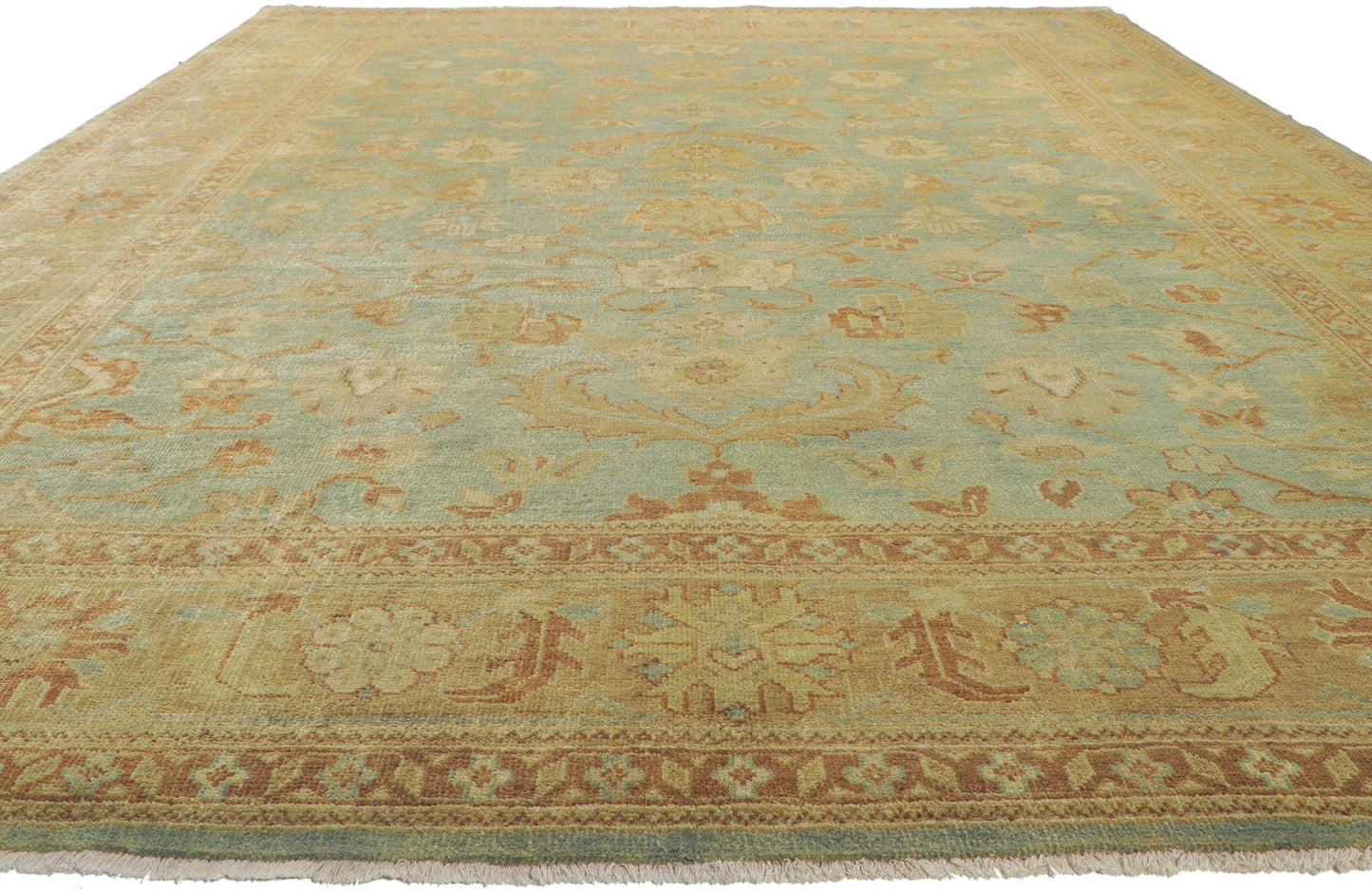 9 x 14 Vintage-Inspired Oushak Rug 30185