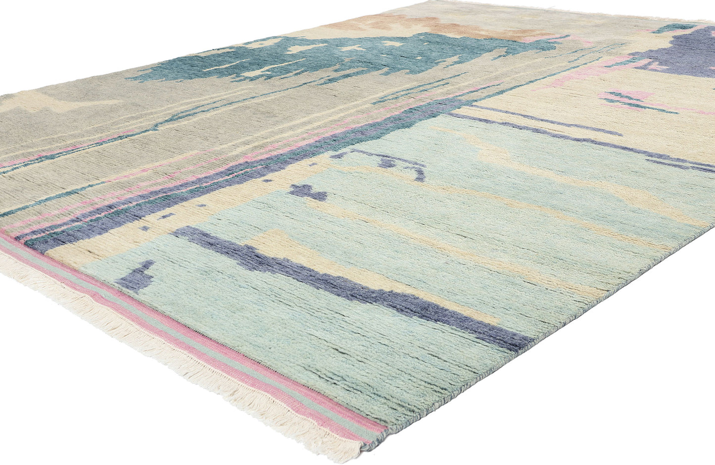 9 x 10 Abstract Biophilic Moroccan Rug 31228