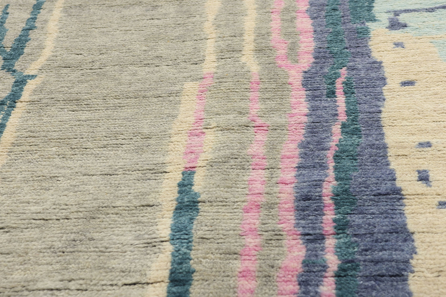 9 x 10 Abstract Biophilic Moroccan Rug 31228