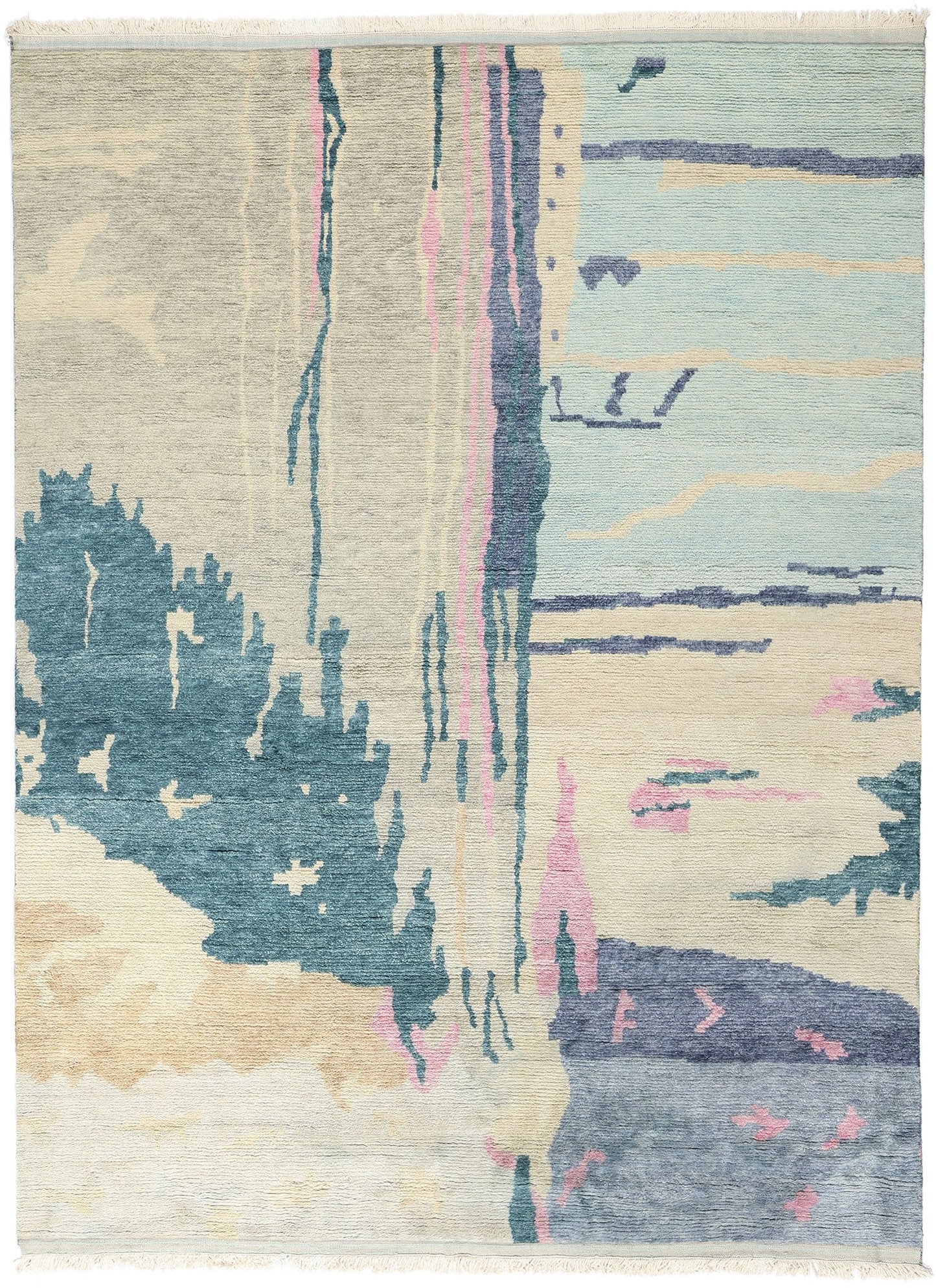 9 x 12 Abstract Biophilic Moroccan Rug 31275