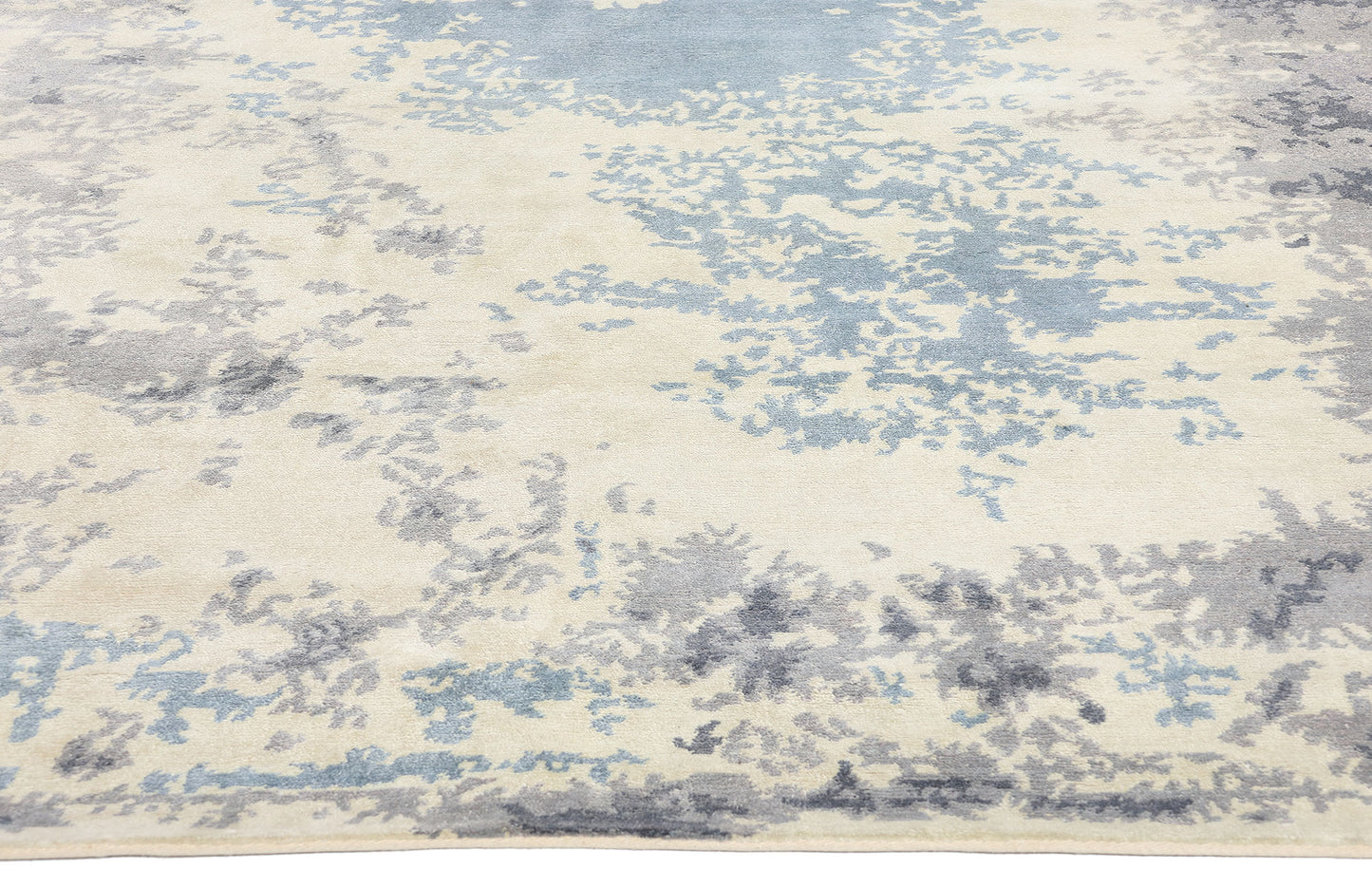 7 x 10 Contemporary Abstract Erased Damask Rug 31138