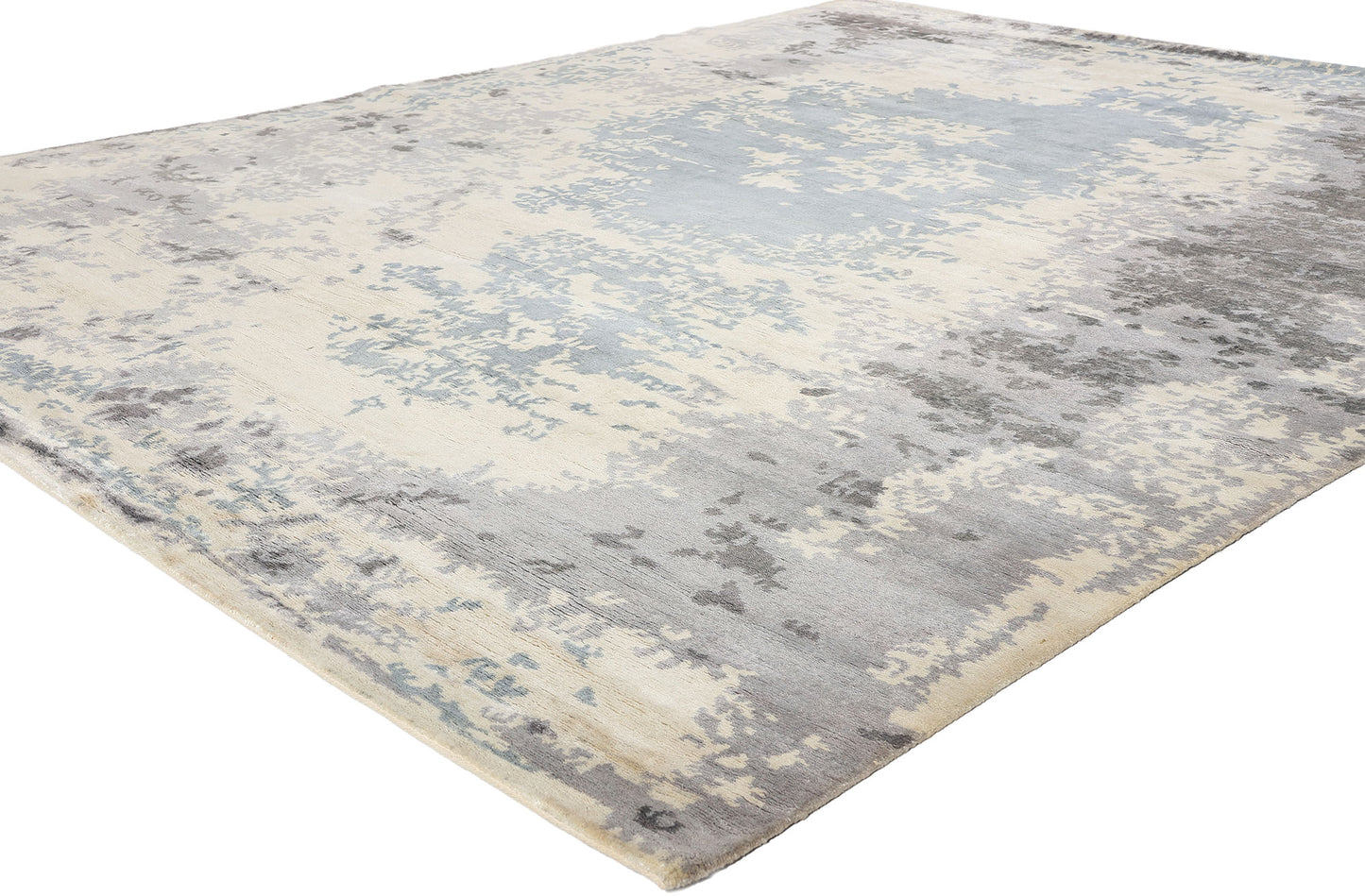 8 x 10 Contemporary Abstract Erased Damask Rug 31137