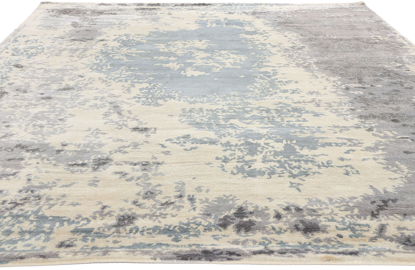 8 x 10 Contemporary Abstract Erased Damask Rug 31137