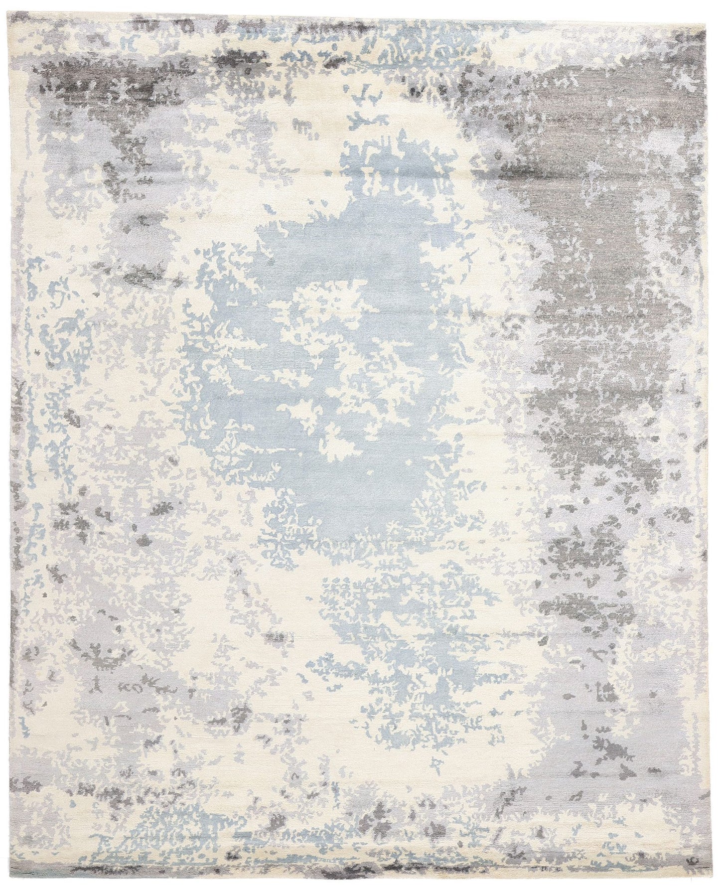 8 x 10 Contemporary Abstract Erased Damask Rug 31137