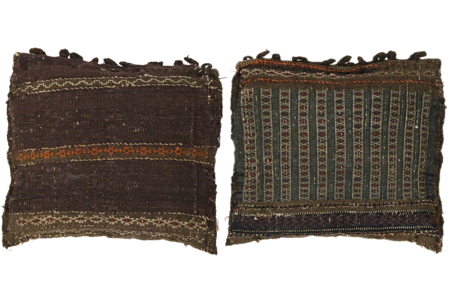 1 x 1 Antique Afghan Rug Pillow 74587