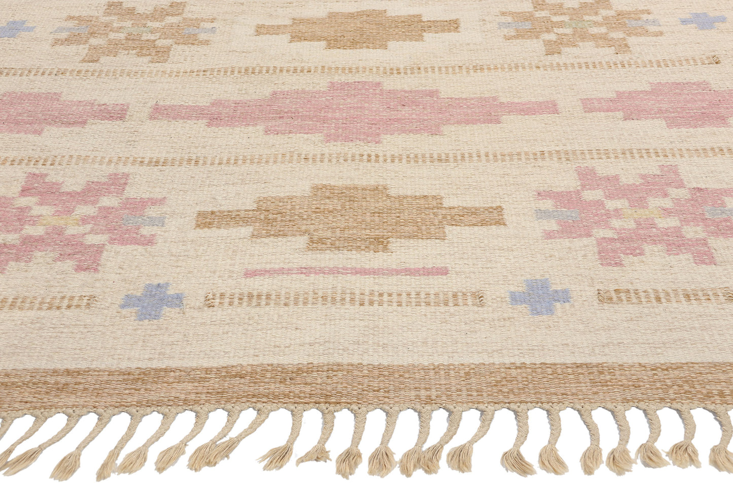 5 x 8 Anna Johanna Angstrom Vintage Swedish Rollakan Rug 78833