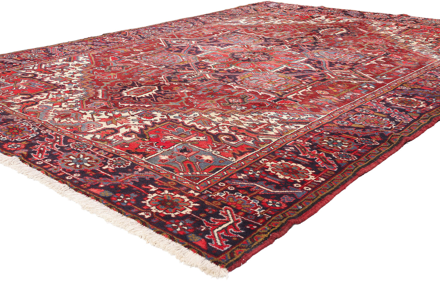 8 x 11 Antique Persian Heriz Rug 90003