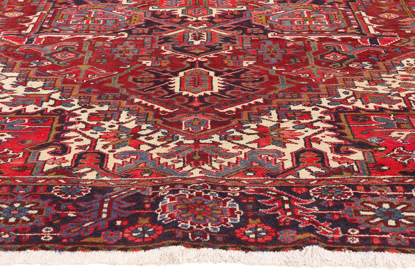 8 x 11 Antique Persian Heriz Rug 90003