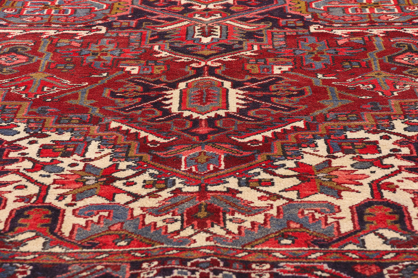 8 x 11 Antique Persian Heriz Rug 90003