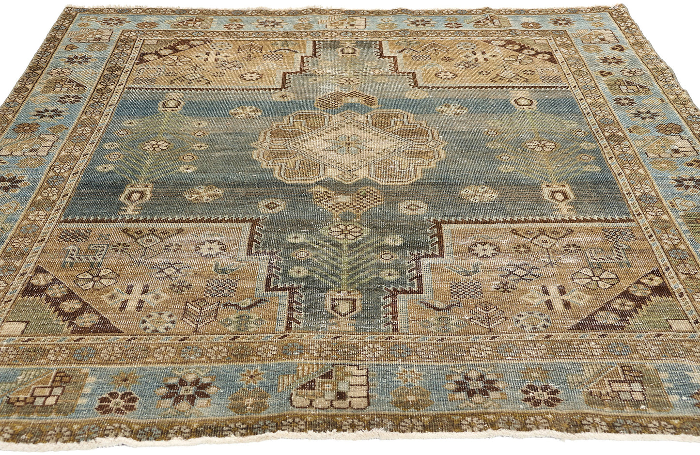 5 x 7 Antique Persian Afshar Rug 60922
