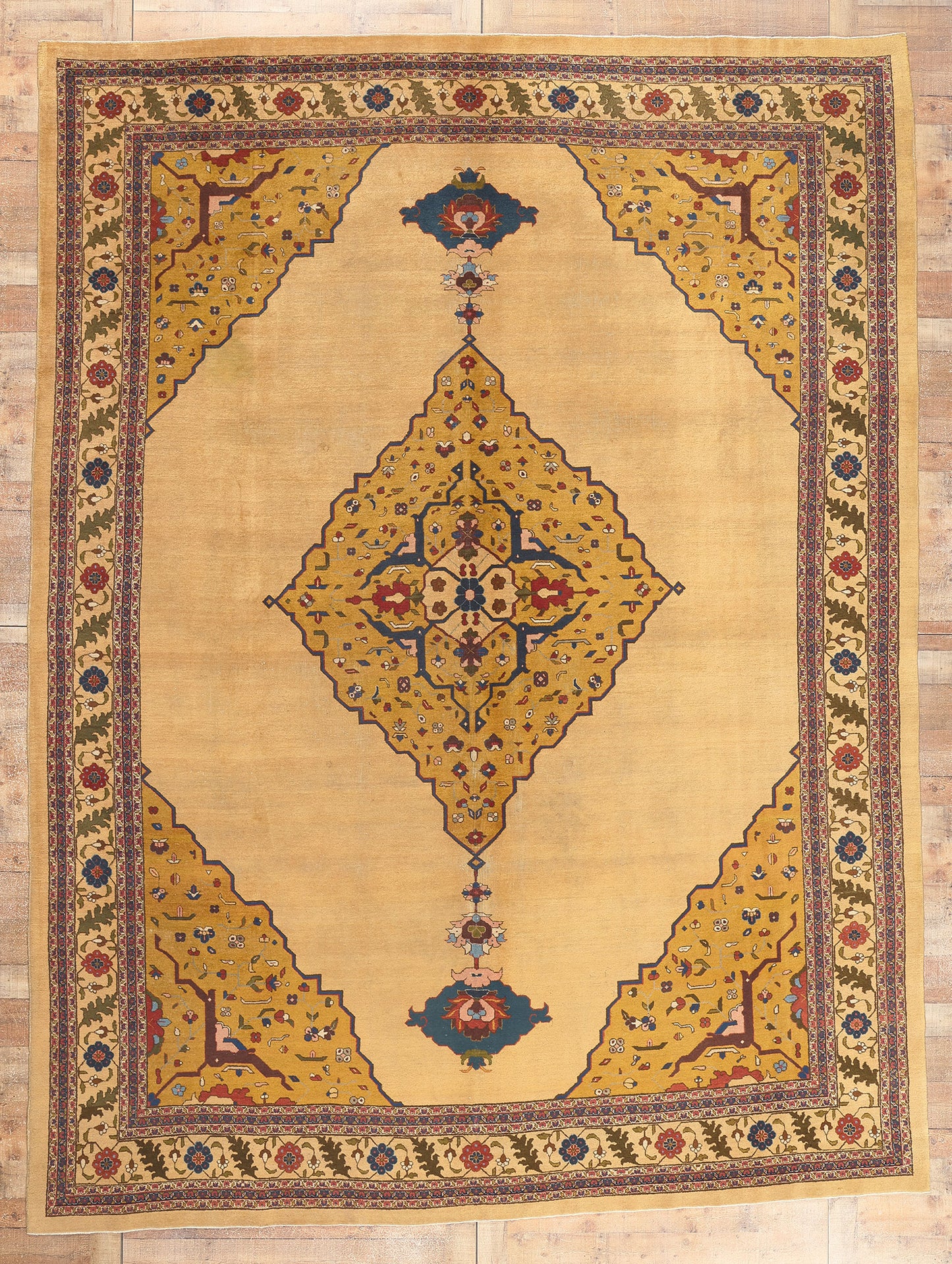 10 x 14 Antique Indian Agra Rug 52657