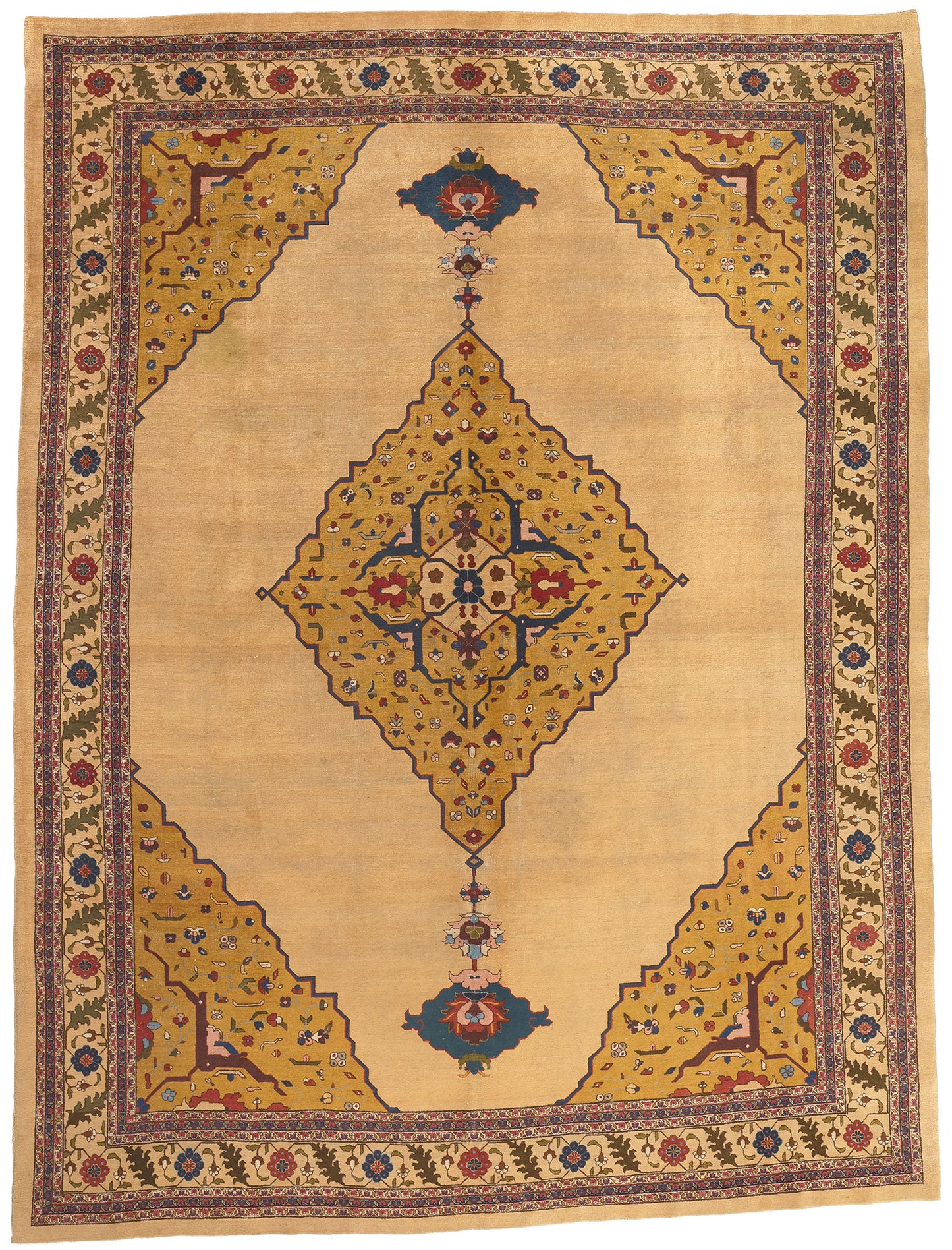 10 x 14 Antique Indian Agra Rug 52657