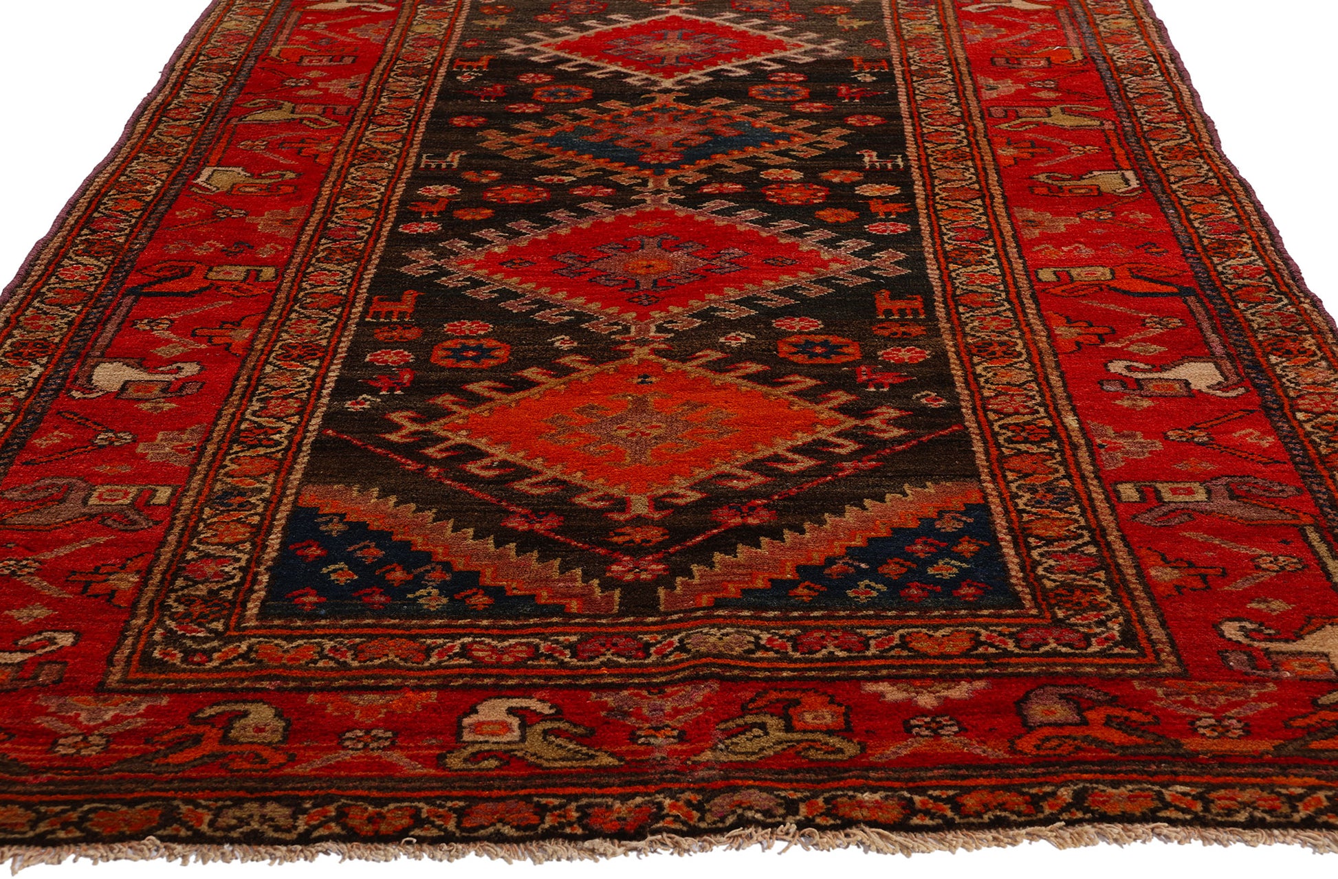 3 x 13 Antique Persian Azerbaijan Rug 53875