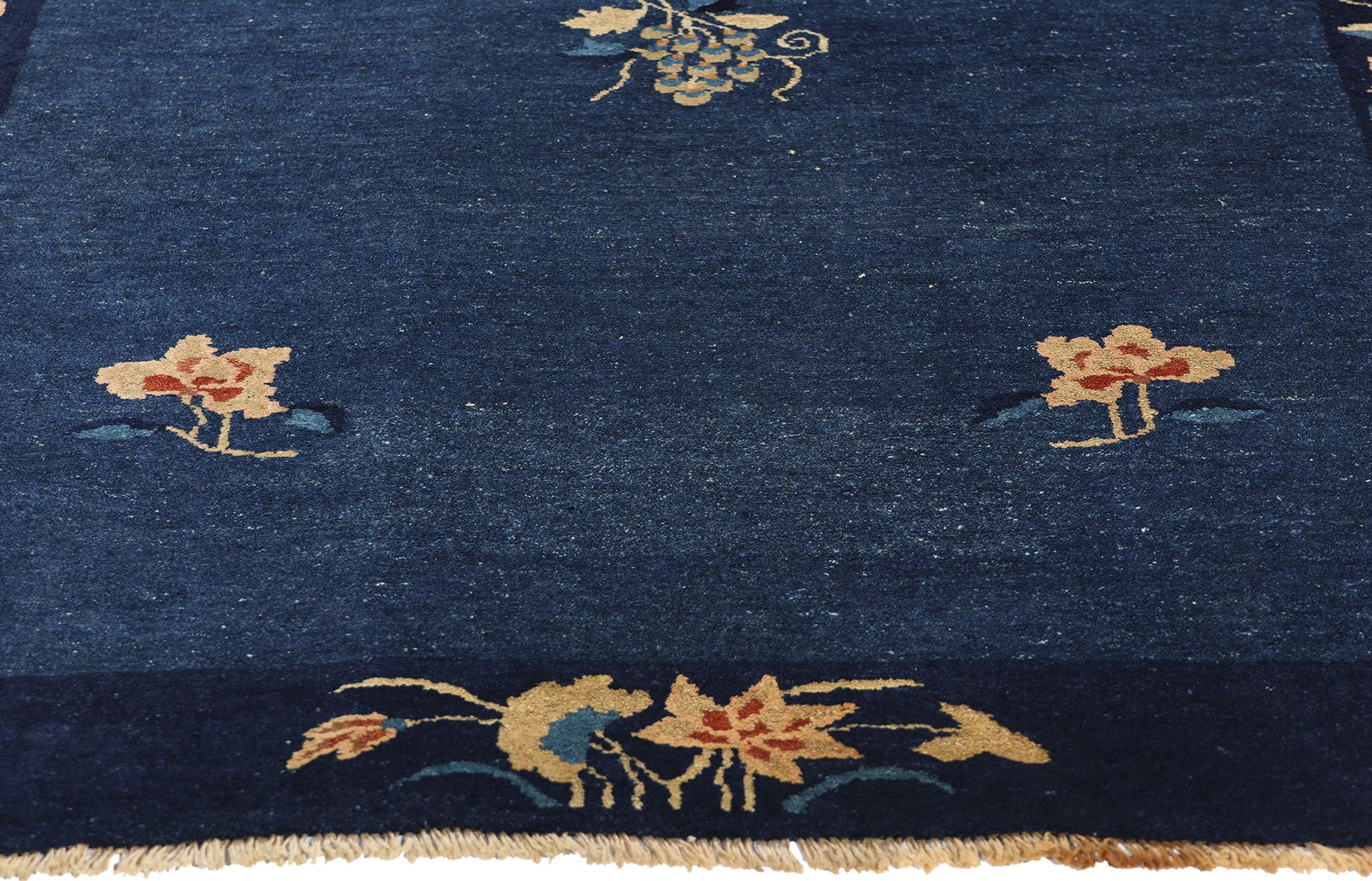 4 x 6 Antique Blue Chinese Peking Rug 78762